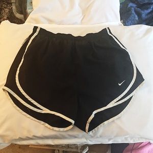 Nike Black and White Running Shorts