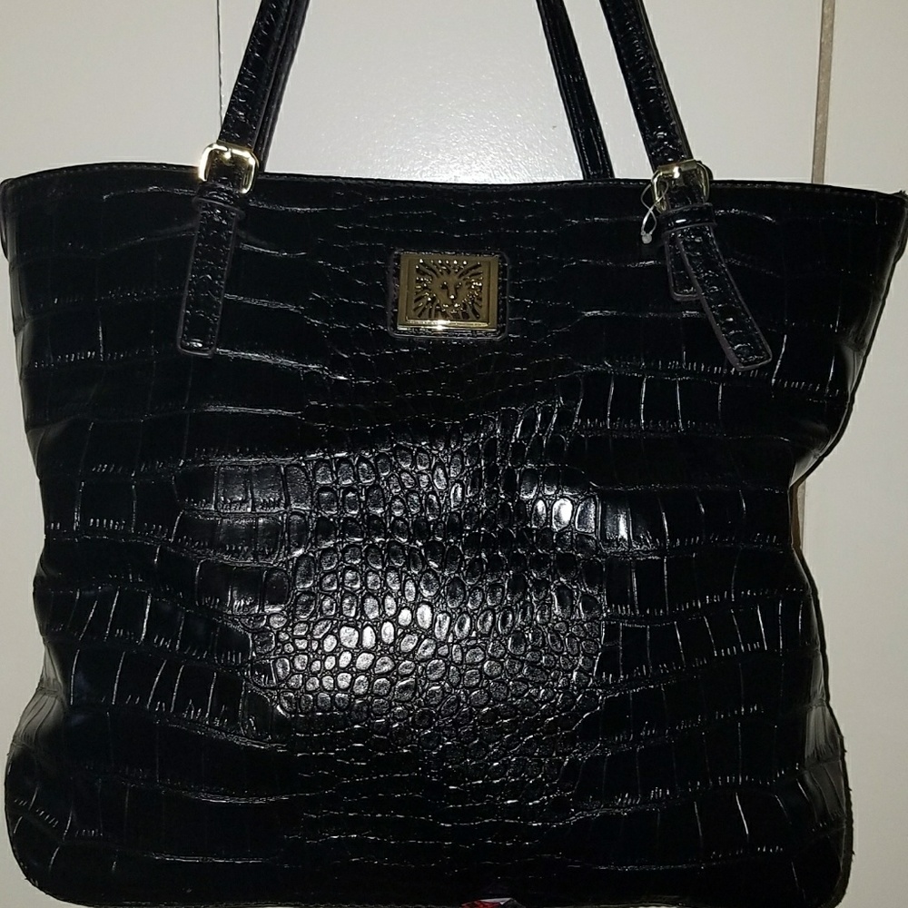 Anne klein leather tote