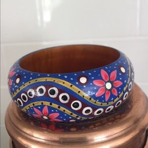 Colorful wooden bracelet