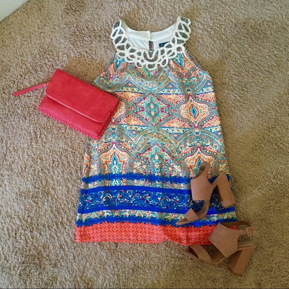 Colorful beaded summer dress