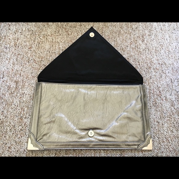Pewter Envelope Clutch - Picture 3 of 5