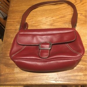 All leather red pocket boot