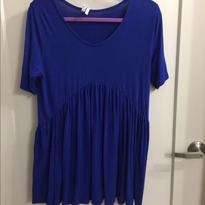 Royal blue peplum