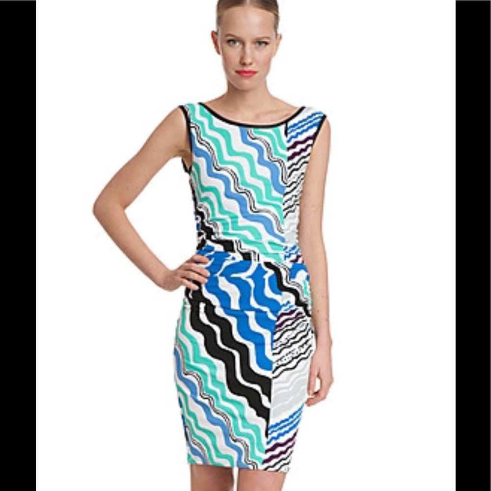 TRACY REESE fitted elastic dress XS
