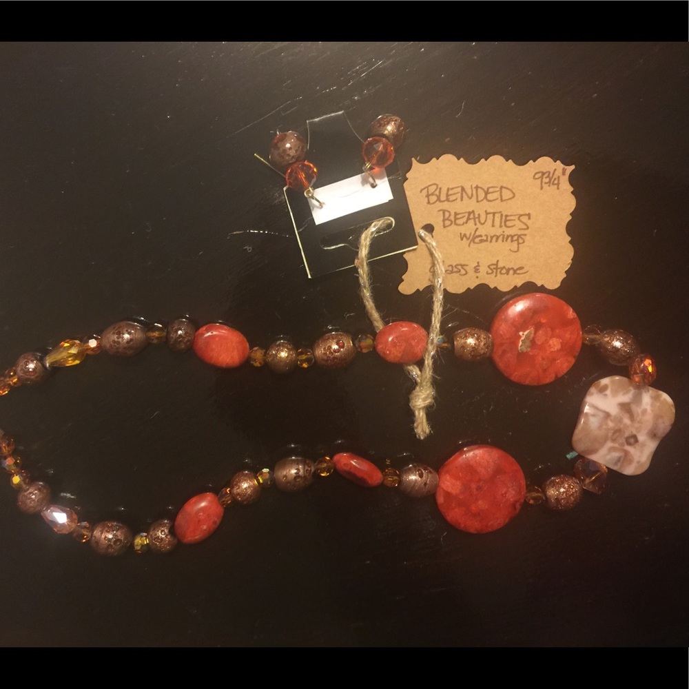 ‼️SOLD‼️Handmade - Beauties Necklace & Earrings