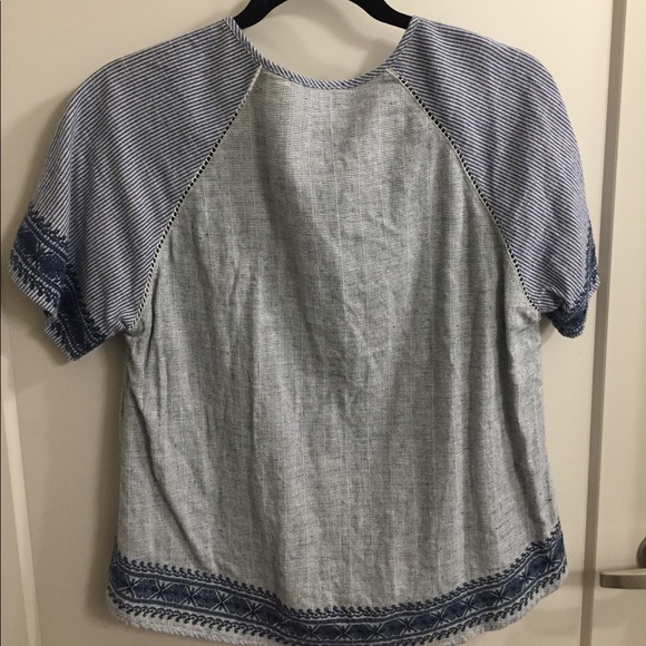 Blue pattern top - Picture 3 of 3