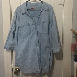 Merona denim button up
