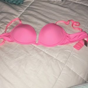 Bright pink t-shirt bra