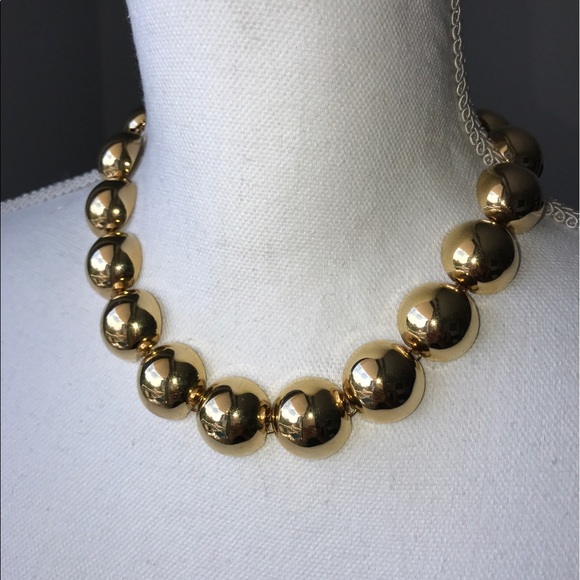 Vintage adjustable Monet gold tone choker - Picture 2 of 6