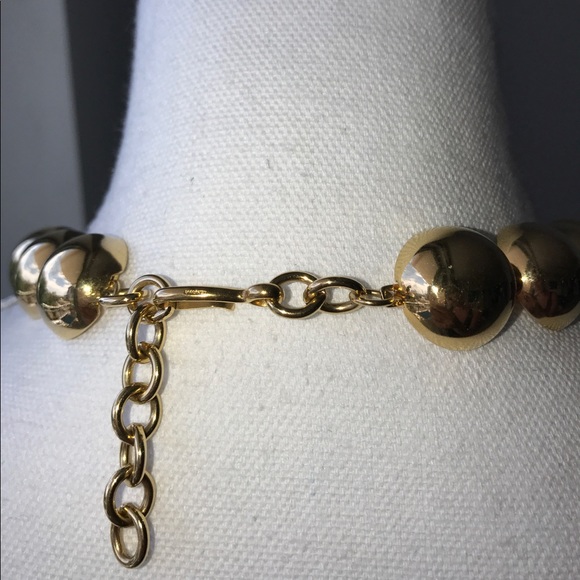 Vintage adjustable Monet gold tone choker - Picture 4 of 6