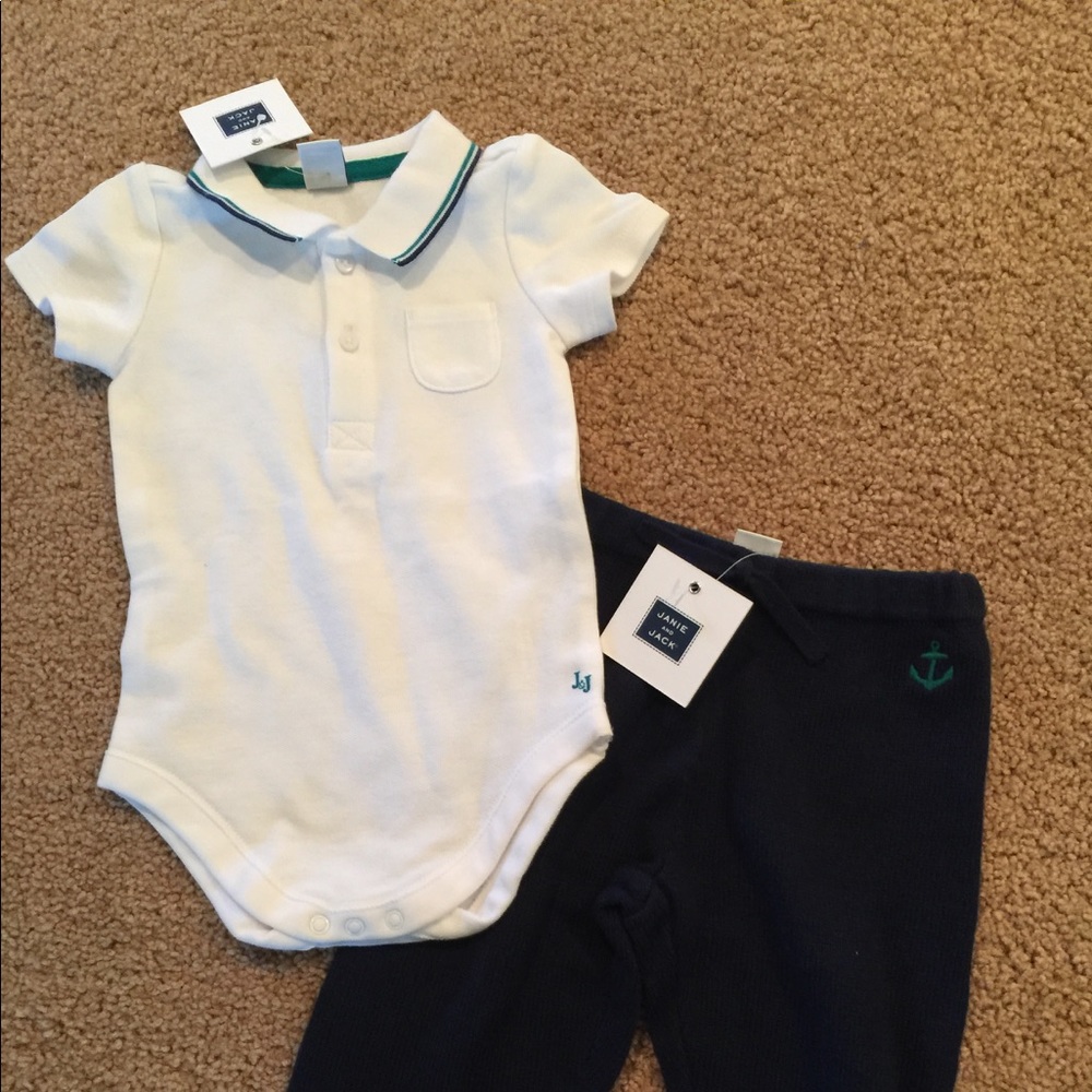 Janie and jack knitted outfit 3-6 months new