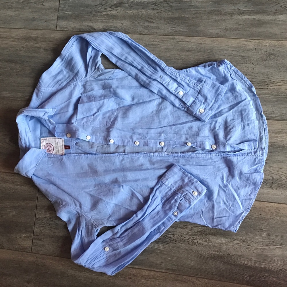 Beautiful baby blue button down