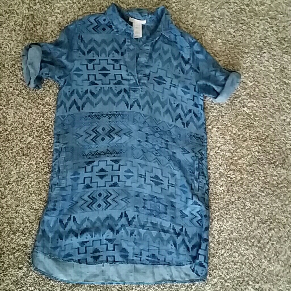 Large jean dress