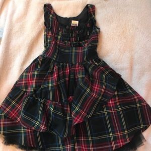 Harajuku mini dress in plaid.