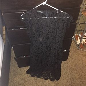 Black lace dress