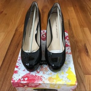 CHINESE LAUNDRY WHISTLE BLACK PATENT PUMPS sz. 8.5