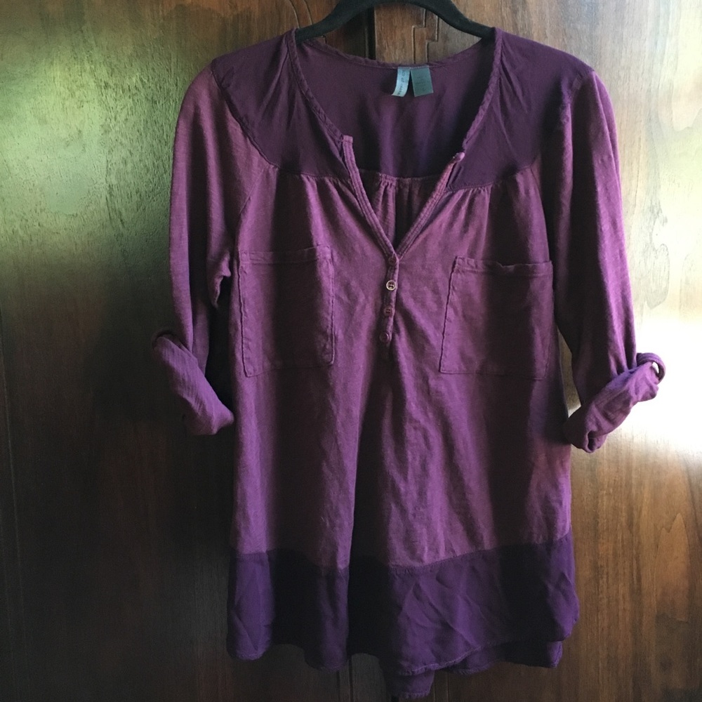 Anthropologie Left of Center Top