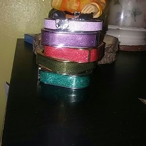 Used Betsey Johnson bracelets square bangle worn