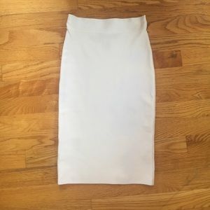 Bcbg white bandage skirt