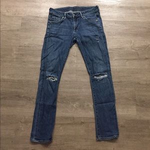 Citizens of humanity low rise distressed jeans