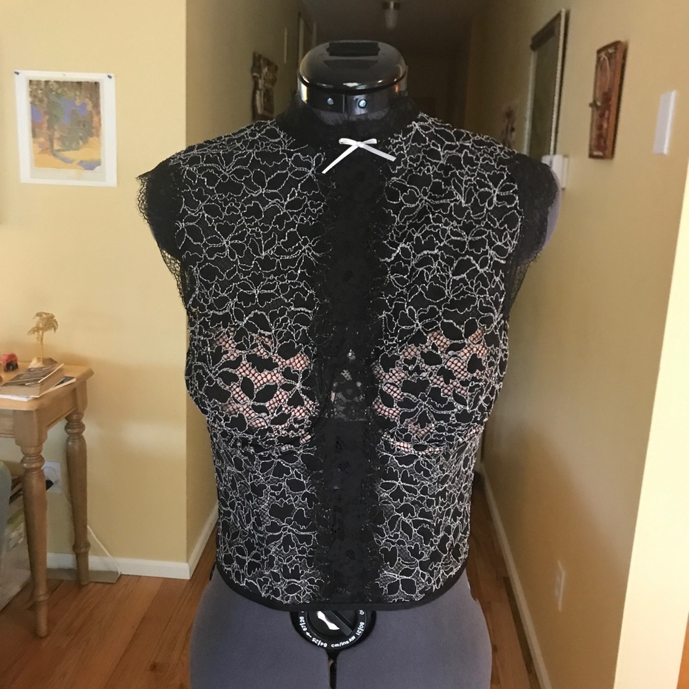 🌟NWOT🌟Victorias Secret High neck lace corset top