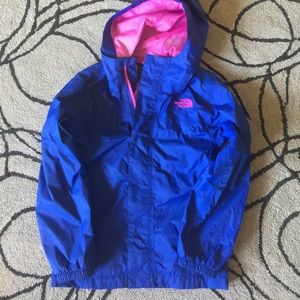 Girls NorthFace rain jacket size 7/8