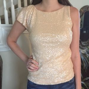 Zara Tops - Ivory Sequined Zara Top Zara Tops - Ivory Sequined Zara Top