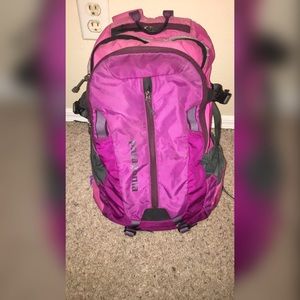 Pink Patagonia backpack