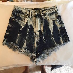 Denim Blvd High Waisted Jean Shorts