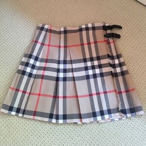 100% authentic children's Burberry plaid skirt