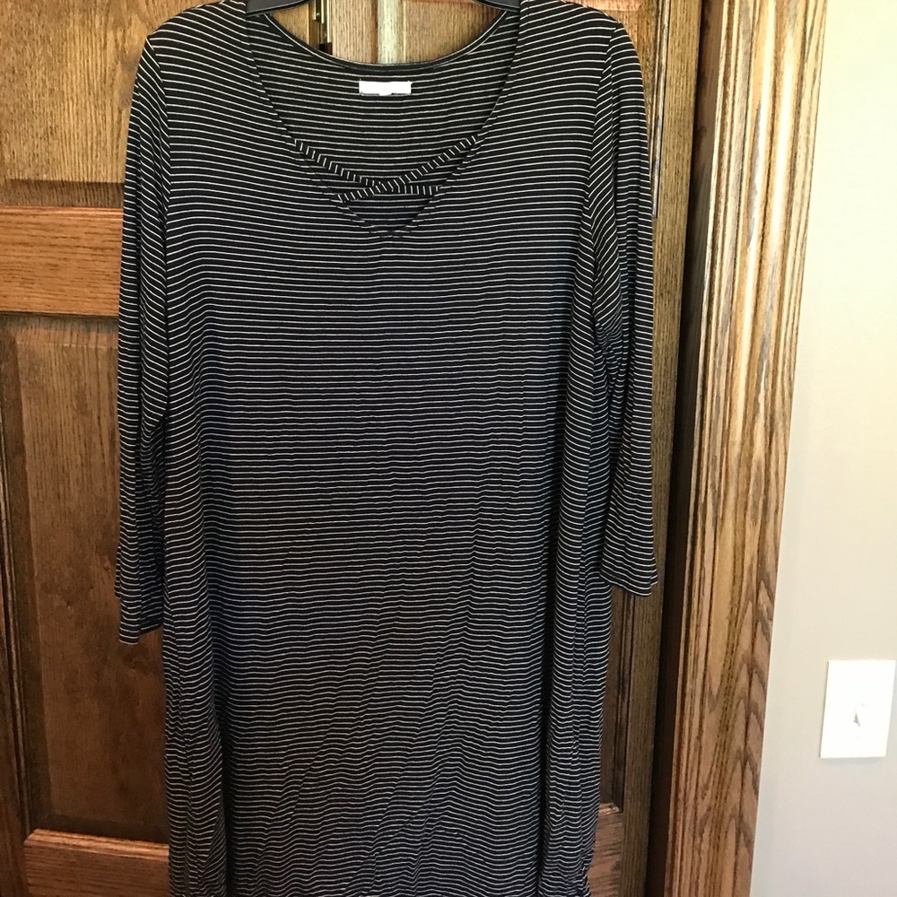 Black & White Striped Dress