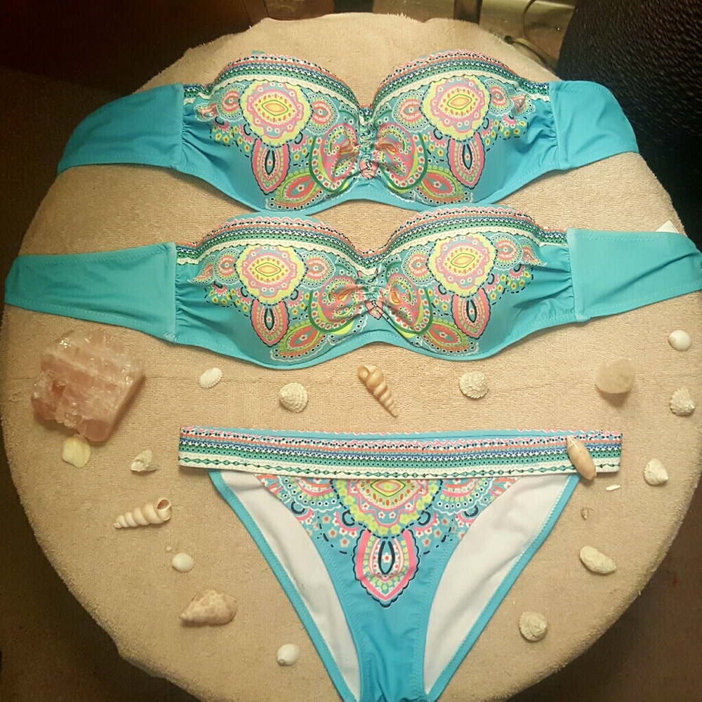 Baby blue tribal art 2 piece