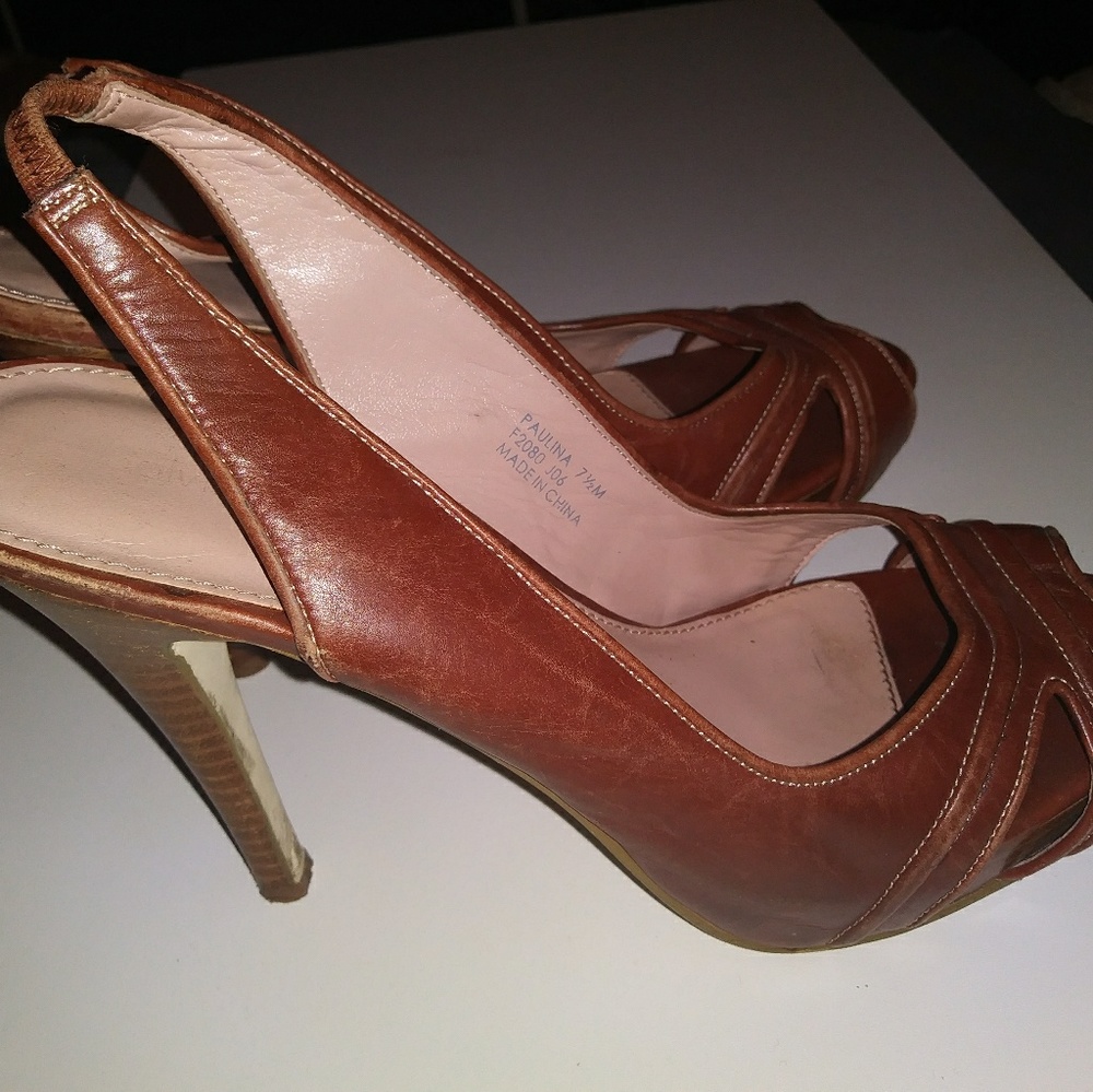 Calvin Klein Leather Slingback
