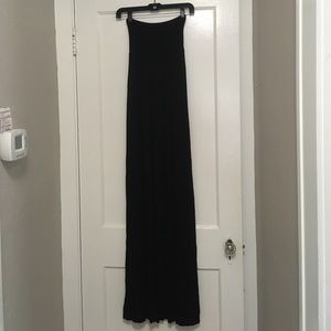 Black Strapless Maxi