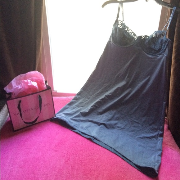 Victoria's Secret Gray Moonlight Slip Chemise ๐ - Picture 1 of 7