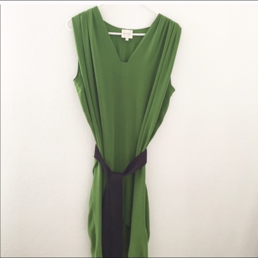 Anthropologie green dress by Laurel