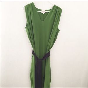 Anthropologie green dress by Laurel