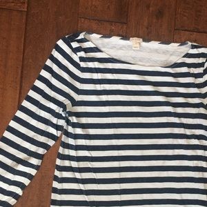 J-Crew Boatneck Striped Top