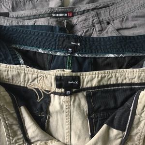 Lot of 3 Quicksilver & Hurley Men's Shorts