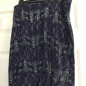 Lularoe madison skirt -2xl. Purple deer