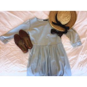 Boohoo blue smock dress. US size 6, UK size 10.