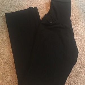 Black maternity dress pants