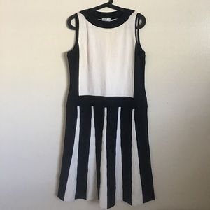 St. John Sport Black and White Dress