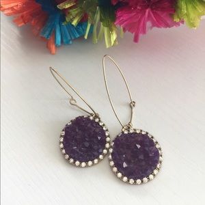 RACHEL Rachel Roy Crystal Drusy Earrings