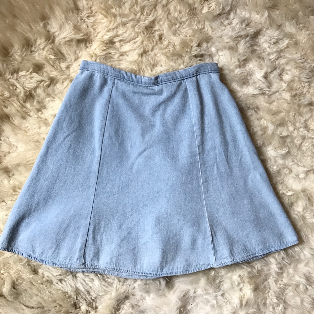 American Apparel Denim Mini Skirt