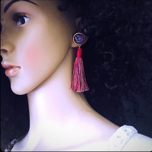 TASSEL EARRINGS - Picture 2 of 2