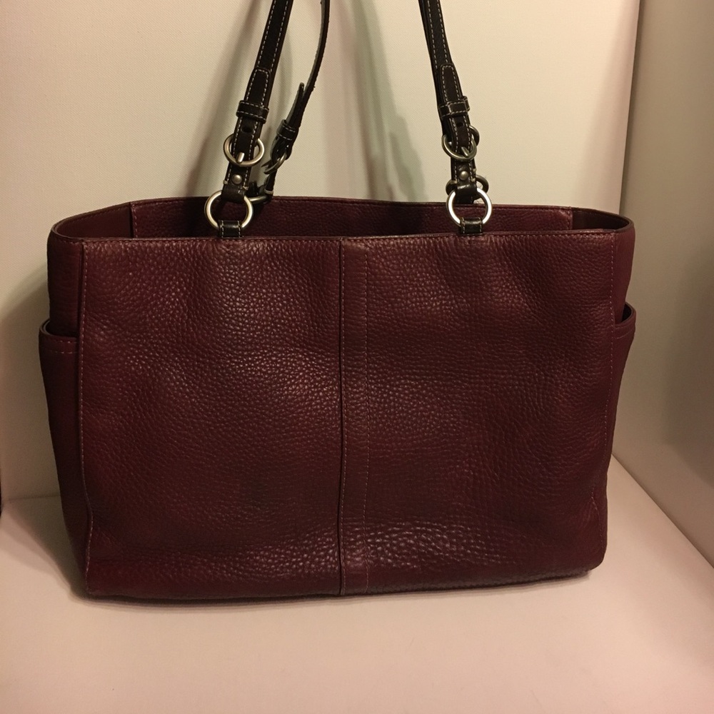 Coach GUC F0782-F11247 Burgundy Tote