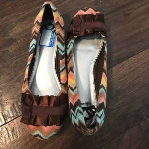 Fergalicious flats. Multicolored. Never worn.