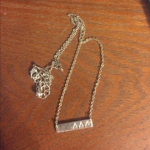 Sterling silver Tri Delta Necklas