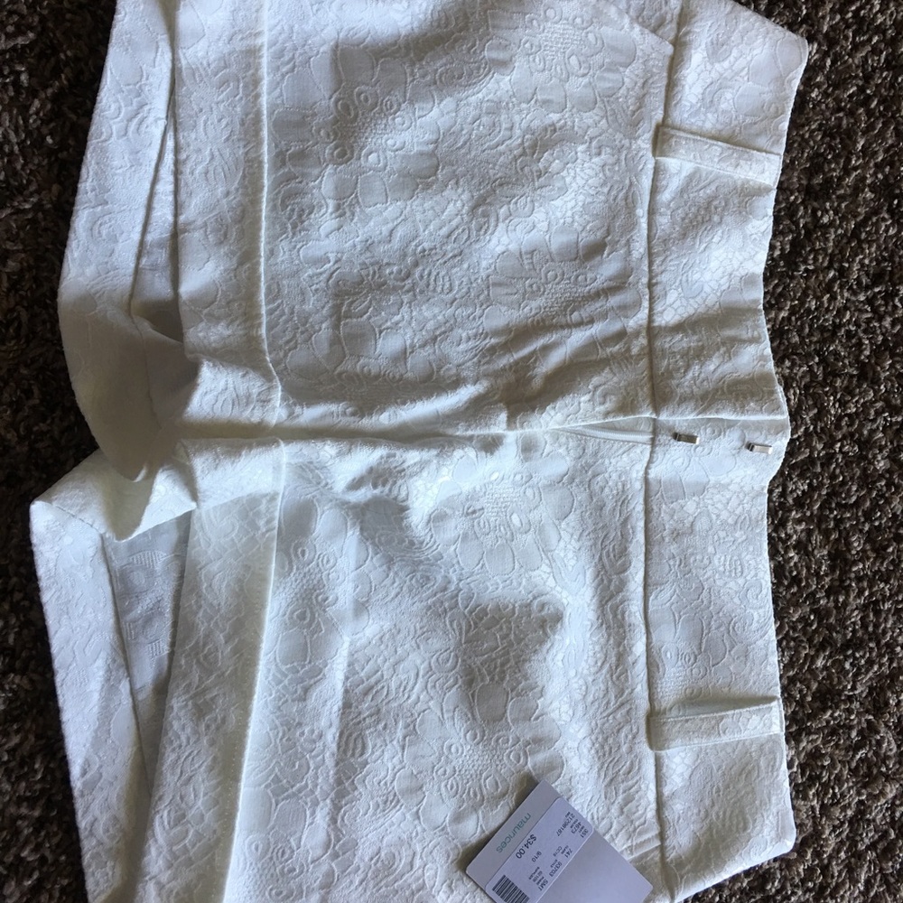 Lace White Shorts